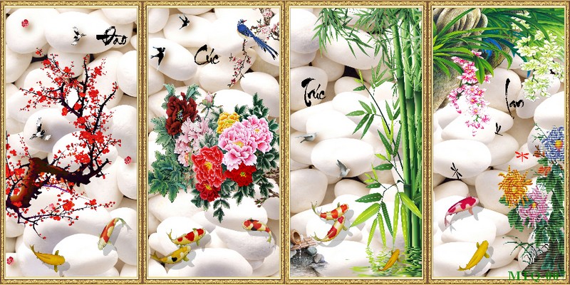 Tranh tứ quý MTQ-007